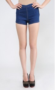 Roller Girl Denim Shorts in Indigo