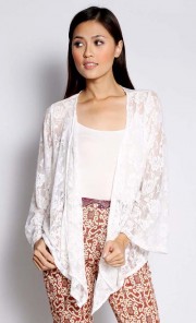 Fully Laced Kebaya Cardigan in White