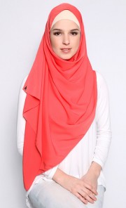 Crepe Shawl in Fruit Punch