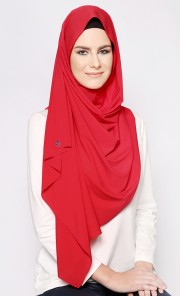 Peachskin Scarf in Apple Crush