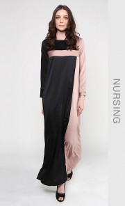 Nadia Jubah in Rosy Brown