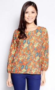 Lorna Blouse in Orange