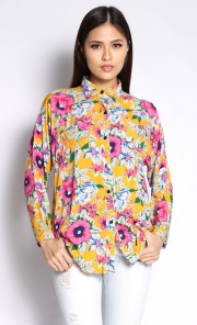 Leya Blouse in Mustard