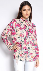 Leya Blouse in Peach