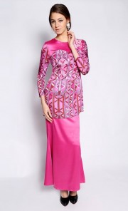 Dhalia Kurung Modern in Pink