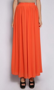 Maxi Skirt in Orange