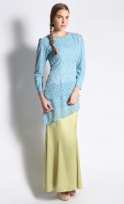 Perlina Layered Kurung in Blue