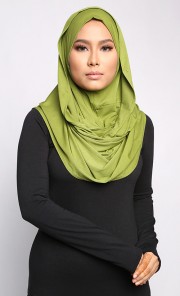 Mariam Twisted Tudung in Pear Green