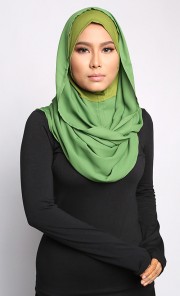 Mariam Twisted Tudung in Pear Green