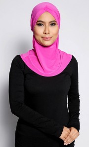 Lycra Head and Neck Inner in Dark Pink