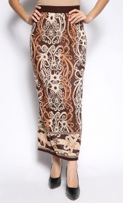 Skirt in Brown and Nude