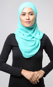 Ramma Instant Shawl in Turquoise