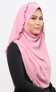 Lily Shawl in Flamingo Pink