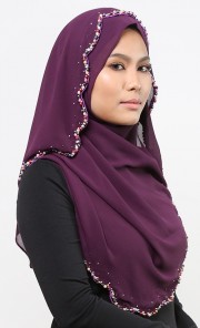 Lily Shawl in Tyrian Purple