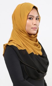 Tanjung Duo Tone Shawl in Honey Bee