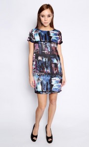 Zelda Shift Dress in Black