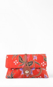 Chempaka Clutch in Dark Orange