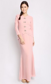Anita Kebaya with Yellow Beads in Peach