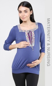 Pandora Paisley Bow Blouse in Blue