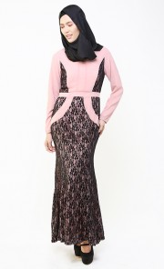 Mermaid Dress in Blush