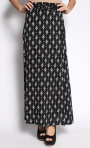 Owlish Maxi Skirt in Black