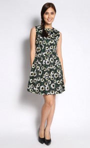 Flowerette Sundress in Green