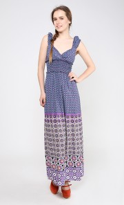Reina Maxi Dress in Purple