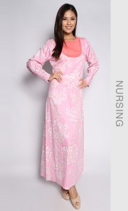 Aisy Suri Nursing Dress in Pink