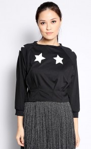Star Top in Black