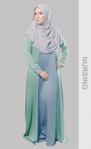 NUHA Abaya in Liberty Blue