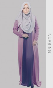 NUHA Abaya in Amethyst