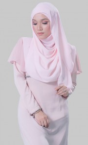 Duhaa Instant Shawl in Soft Pink