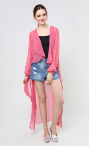 Flowy Cardigan in Pink