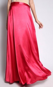 Maxi Flare Skirt in Pink