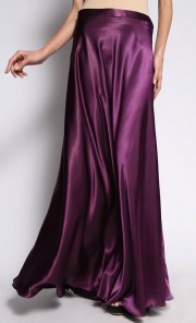 Maxi Flare Skirt in Purple