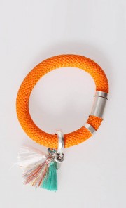 Hermia Tassel Bracelet in Orange 