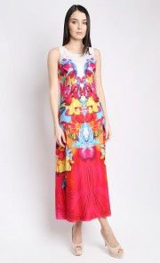 Orchidia Maxi Dress in Red
