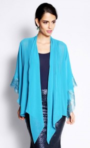 Kimono Kebaya with Lace in Teal Green