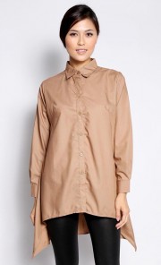 Blouse Clover in Brown