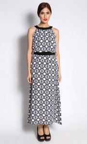 Ravi Dress in Mozaic Blue