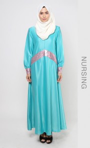 Elliot Dress in Ube Cerulean
