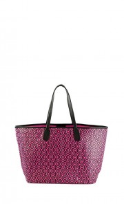 Jet Set Tote in Fuchsia and Black