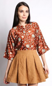 Azalea Top in Brown