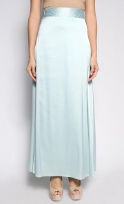 Rehanna Flare High-Waist Skirt in Ocean Blue