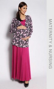 Droptop Kurung in Fuchsia