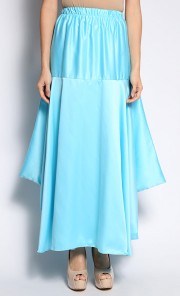 Ratna Flare Skirt in Tiffany Blue
