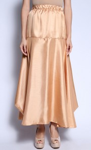 Ratna Shantung Skirt in Gold