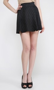 Flared Skirt in Black