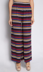 Palazzo Stripes in Black