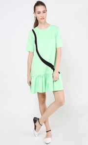 Candy Swirl Dress in Mint Green